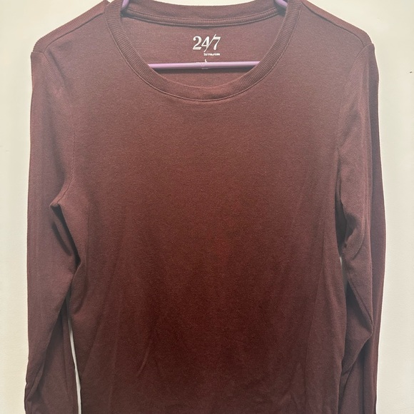 Maurices Rich Brown Long Sleeve Top - Picture 2 of 3